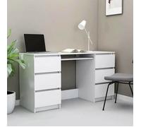 vidaXL Bureau Blanc 140x50x77 cm Aggloméré