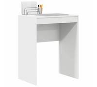 vidaXL Bureau Blanc 60 x 40 x 76 cm | Style minimaliste chic, parfait pour les maisons modernes, Construction en MDF solide, super résistant, Idéal pour écrire,