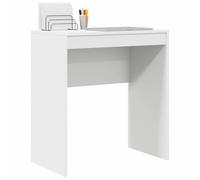 Bureau blanc contemporain Vidaxl 70 x 40 x 76 cm en bois d'ingénierie avec rangement
