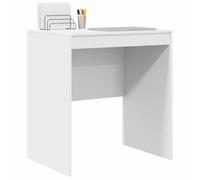 vidaXL Bureau Blanc 70 x 50 x 76 cm | Style minimaliste qui reste simple et élégant , Bois d'ingénierie solide et au look moderne , Super pour écrire ou réviser