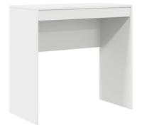 vidaXL Bureau Blanc 80 x 40 x 76 cm, Bureau moderne pour le salon, compact, résistant, écriture minimaliste pour étudiants et enfants
