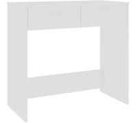 vidaXL Bureau en aggloméré blanc 80 x 40 x 75 cm