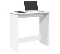 vidaXL Bureau blanc 80 x 40 x 75 cm en bois d'ingénierie – Mobilier de bureau (860454)