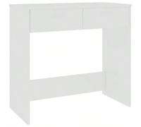 vidaXL Bureau Blanc 80x40x75 cm Bois d'ingénierie Notre bureau élégant et moderne sera un ajout pratique à votre espace d'étude et de travail ! Fabriqué en bois d'ingénierie de qualité, ce bureau gara