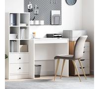 Vidaxl Bureau Blanc 80x50x76 Cm En Bois Reconstitué