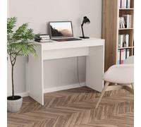 vidaXL Bureau Blanc 90x40x72 cm Bois d'ingénierie Notre bureau élégant et moderne sera un ajout pratique à votre espace d'étude et de travail ! Fabriqué en bois d'ingénierie de qualité, ce bureau assu