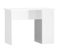 vidaXL Bureau 823026 Blanc brillant 100 x 55 x 75 cm Bois d'ingénierie