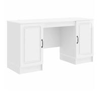 vidaXL Bureau Blanc brillant 142,5 x 50 x 75 cm Bois d'ingénierie 3414643