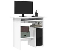 vidaXL Bureau Blanc brillant 80 x 45 x 74 cm Aggloméré