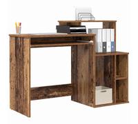 Vidaxl Bureau Avec Rangement Vieux Bois 120.5x44x88.5 Cm Bois D'ingénierie