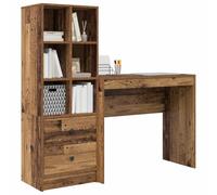 vidaXL Bureau Bois Ancien 135,5 x 40 x 127 cm 2 pc