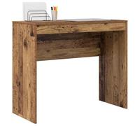 vidaXL Bureau Bois Ancien 90 x 40 x 76 cm | Un look minimaliste qui met l'accent sur la simplicité et la praticité, Panneau de particules costaud pour que ça dure,