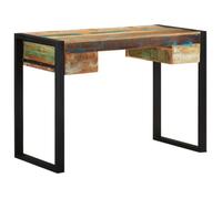 vidaXL Bureau Bois de récupération massif