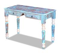 Vidaxl Bureau Bois De Récupération Massif Multicolore