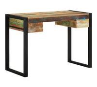vidaXL Bureau Bois de récupération massif Multicolore G