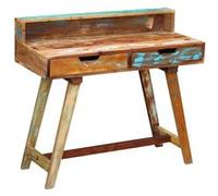 vidaXL Bureau Bois de récupération massif Multicolore G