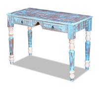 Vidaxl Bureau Bois De Récupération Massif Multicolore