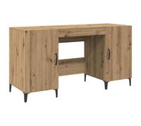 vidaXL Bureau Chêne artisan 140 x 50 x 75 cm Bois d'ingénierie