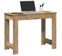 vidaXL Bureau chêne artisanal 100x45x75 cm bois d'ingénierie 860435