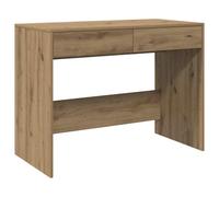 vidaXL Bureau chêne artisanal 101x50x76,5 cm bois d'ingénierie bureau d'étude