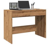 vidaXL Bureau chêne artisanal 101x50x76,5 cm bois d'ingénierie bureau d'étude