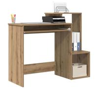 vidaXL Bureau chêne artisanal 106 x 41 x 88.5 cm – Bois d'ingénierie, compact avec rangement
