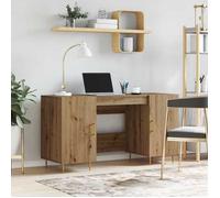 vidaXL Bureau chêne artisanal 140 x 50 x 75 cm Bois d'ingénierie 879526