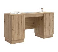 vidaXL Bureau Chêne Artisanal 142,5 x 50 x 75 cm Bois d'ingénierie, Ensembles de Meubles Modernes pour Salon, Designs rectangulaires, Rangement Pratique, intérieurs adaptables