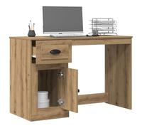 vidaXL Bureau Chêne Artisan 50x115x75 cm Design contemporain Rangement pratique