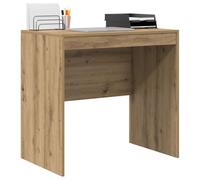 vidaXL Bureau chêne artisanal – 80×50×76 cm, bois d'ingénierie, style contemporain, rangement intégré