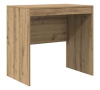 vidaXL Bureau Chêne artisanal 80 x 50 x 76 cm, Bureau moderne pour le salon, compact, résistant, écriture minimaliste pour étudiants et enfants