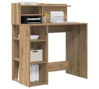 vidaXL Bureau Chêne Artisanal 90 x 48 x 101,5 cm Bois d'ingénierie, Bureau Moderne, Table d'écriture Robuste, Espace de Travail rectangulaire Compact, mobilier Ergonomique