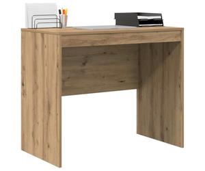 vidaXL Bureau Chêne Artisanal 90 x 50 x 76 cm | Style moderne avec des lignes épurées pour dynamiser ton espace, Bois d'ingénierie résistant pour une utilisation durable,