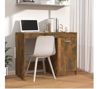 Bureau Chêne fumé 100x50x76 cm Bois d'ingénierie