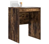 vidaXL Bureau Chêne fumé 60 x 50 x 76 cm | Style moderne avec des lignes épurées et un grain de bois sympa, Bois d'ingénierie costaud pour bien durer,