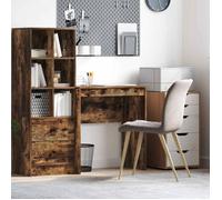 vidaXL Bureau chêne fumé 70 x 40 x 76 cm – Moderne, compact, minimaliste et résistant