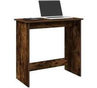 vidaXL Bureau chêne fumé 80x40x75 cm bois composite Marron