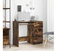 Vidaxl Bureau Chêne Fumé 90x45x76 Cm Bois D'ingénierie Marron