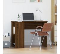 vidaXL Bureau chêne marron 100x55x75 cm Bois d'ingénierie