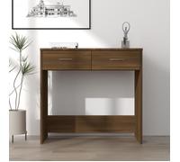 vidaXL Bureau 815476 – Chêne marron, bois d'ingénierie, 80×40×75 cm