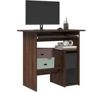 vidaXL Bureau Chêne marron 80x45x74 cm Bois d'ingénierie G