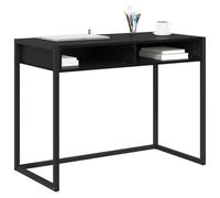 Vidaxl Bureau Chêne Noir 100 X 50 X 75 Cm Bois D'ingénierie