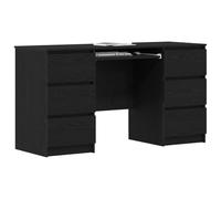 vidaXL Bureaux 2 pcs Chêne noir 140x50x76 cm Bois d'ingénierie
