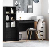 vidaXL Bureau chêne noir 70x50x76 cm en bois d'ingénierie - bureau droit compact