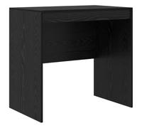 vidaXL Bureau Chêne noir 80 x 50 x 76 cm, Bureau moderne pour le salon, compact, résistant, écriture minimaliste pour étudiants et enfants