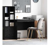 Vidaxl Bureau Chêne Noir 80x50x76 Cm En Bois D'ingénierie