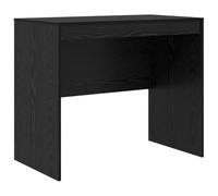 vidaXL Bureau Chêne noir 90 x 50 x 76 cm, Bureau moderne pour le salon, compact, résistant, écriture minimaliste pour étudiants et enfants