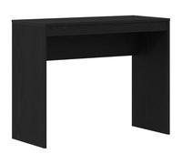 vidaXL Bureau noir imitation chêne 90x40x72 cm bois composite