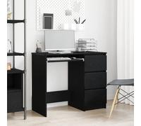 Vidaxl Bureau Chêne Noir 90x45x76 Cm Bois D'ingénierie