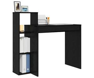 vidaXL Bureau Chêne Noir Bois d'ingénierie 100 x 40 x 90 cm | Super compact, il s'adapte à n'importe quelle pièce , Finition en chêne noir classe ,